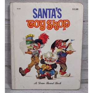 Vintage Santa's Toy Shop Dean Board Book Children's Christmas Story Holland 1980 - Imagen 1 de 8