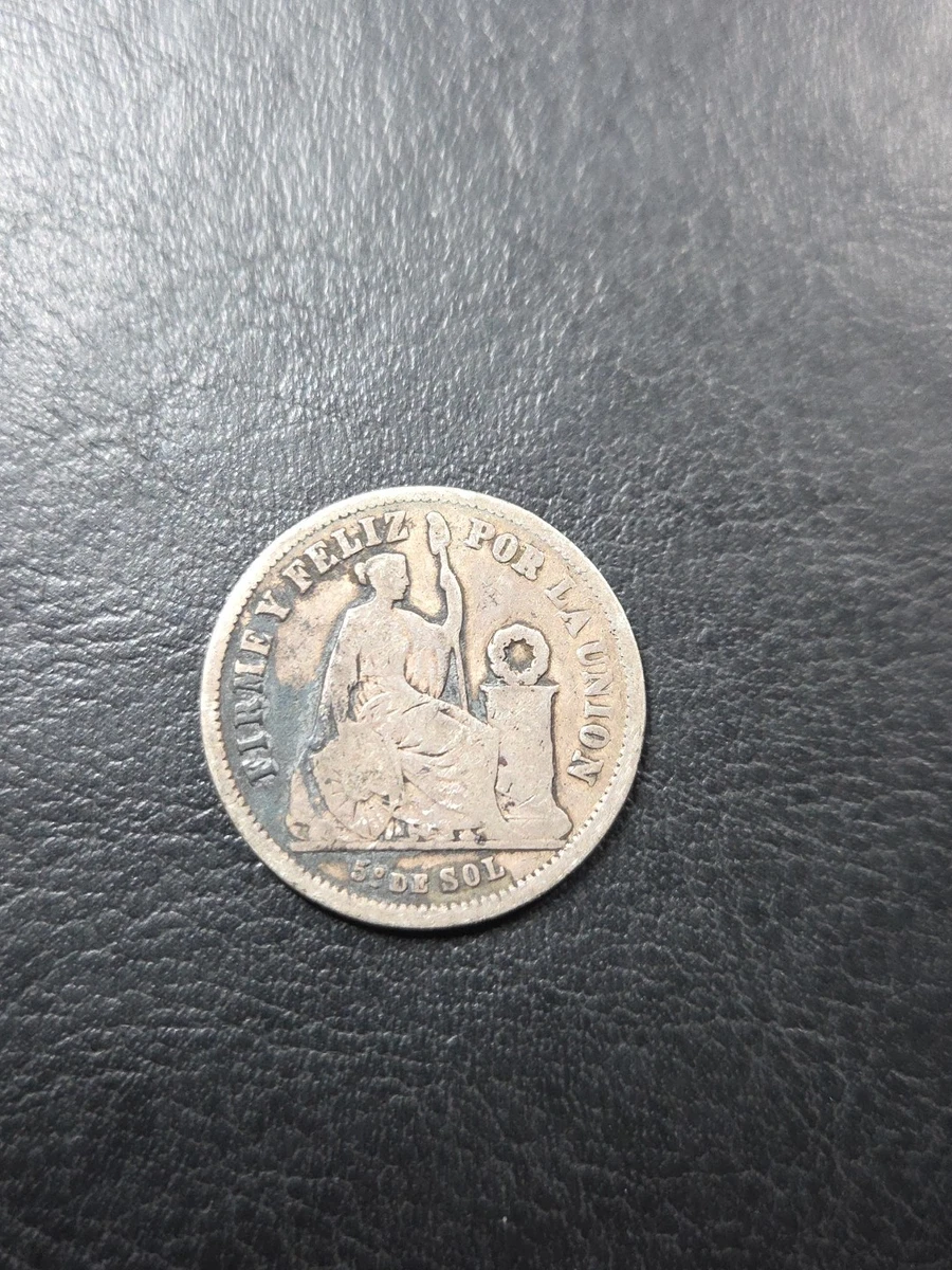 アンティーク　ペルー 1866年 １SOL 銀貨 Silver 1866 Year Peruvian Coins for sale | eBay
