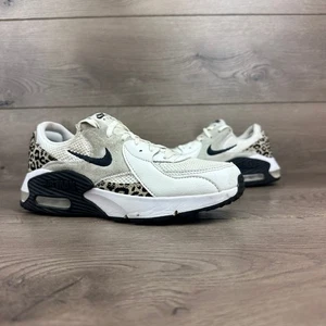 Nike Air Max Excee Shoes Women's 7 White Leopard Animal Print Walking Sneakers - Picture 1 of 11