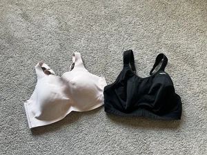 Lot Of 2 Brooks Sports Bra Womens 34DD High Impact Adjustable Hook Back Running - Picture 1 of 7
