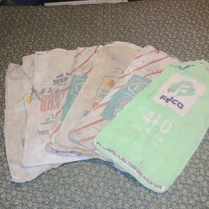 7 vintage seed sacks - Picture 1 of 7