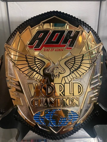 Real ROH (AOH) wrestling Championship Title belt. Ring Of Honor wrestling Cover