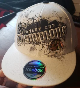 2010 Stanley Cup Chicago Blackhawks Reebok Face Off Hat Cap Fitted One Size - Picture 1 of 6