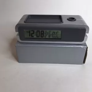 LCD Smart Digital Alarm Clock Battery Operated Desk Electronic Small Clock wi... - Picture 1 of 6