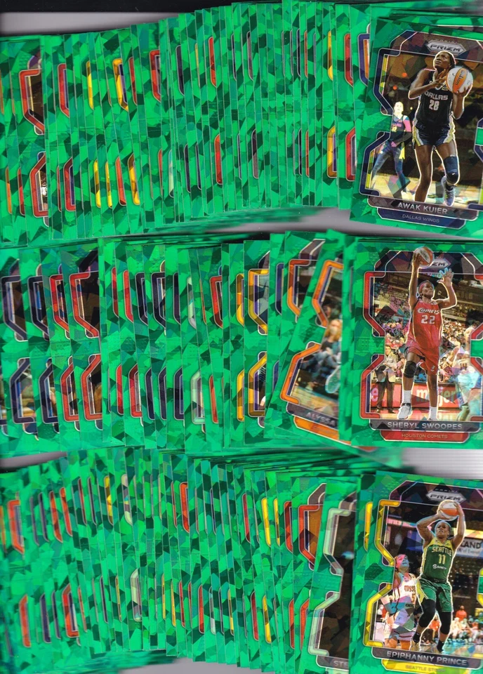 2022 Panini Prizm WNBA  SSP GREEN CRACKED ICE FANATICS PRIZM REFRACTORS YOU PICK - Image 1 of 1