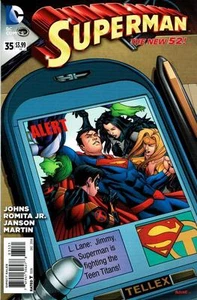 CUBIERTA VARIANTE SUPERMAN #35 1:50 "LOS NUEVOS 52" DC COMICS ¡CASI COMO NUEVA O MEJOR! - Imagen 1 de 1