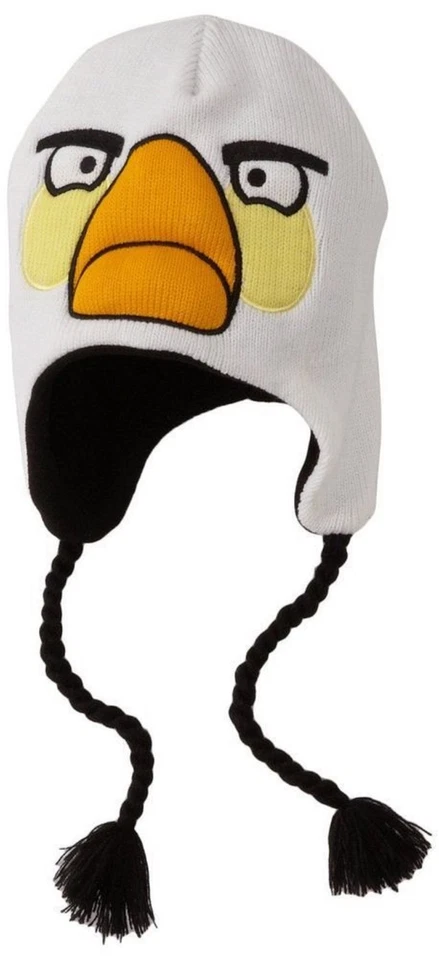 Unisex Blanco Angry Birds Laponder Gorro Peruano-Nuevo con Etiquetas! Foto 1 de 1