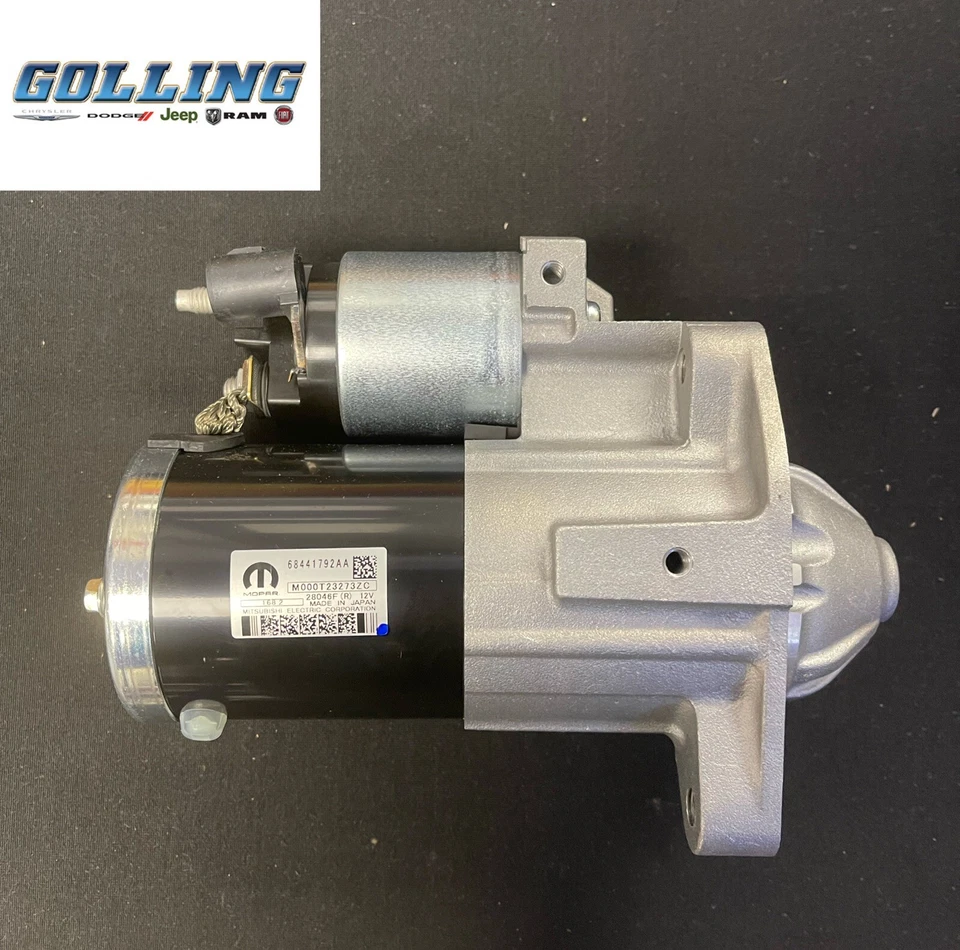 2019-2024 New Starter Motor Mopar 68441792AA OEM - Image 1 of 4