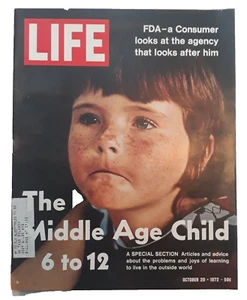 LIFE Magazine October 20 1972 The Middle Age Child Neil Diamond Nixon FDA Daley - Picture 1 of 3