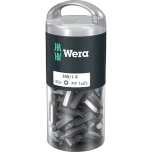 Wera 850/1Z Extra Tough Pozi Screwdriver Bits PZ1 25mm Pack of 100 - Picture 1 of 2