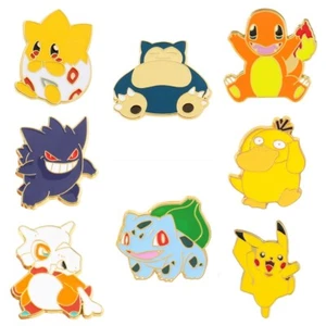 Pokemon Metall Emaille Pins Lot Sie wählen Gengar Snorlax Charizard Pikachu TOGEPI - Bild 1 von 32
