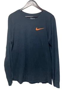 Nike x VLONE Long Sleeve Tee Black Orange Sz M Air Force 1 2017 Collection RARE - Picture 1 of 7
