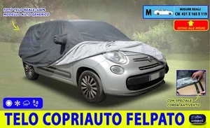 Telo copri auto copriauto felpato impermeabile PVC antistrappo Taglia M + borsa - Foto 1 di 3
