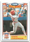 1989 Topps #17 Vince Coleman Glossy All-Stars St. Louis Cardinals 3M