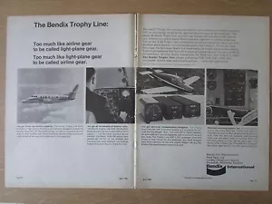 4/1968 PUB BENDIX AUTOMATIC FLIGHT CONTROL SYSTEM WEATHER RADAR COM/NAV AD - Foto 1 di 1