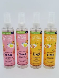 4X St. Ives Facial Mist Spray Sprint YAAS Grapefruit & Zing Orange 4.23 oz Each - Picture 1 of 3