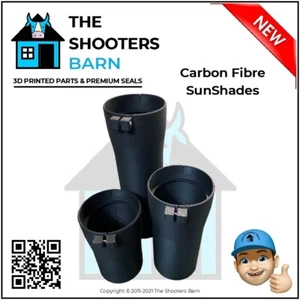 Parasoles de fibra de carbono para Falcon X50, Big Nikko y Sightron SIII Nuevos - Imagen 1 de 12