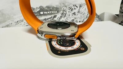 Apple Watch ULTRA 2 49mm Polished with HERMES Orange Sport Band CUSTOM LTE GPS - Image 1 of 4