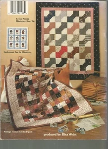 Mini Quilt Patterns Bow Tie Hearts Sunbonnet Sue Woven Stripes Starry Night G83 - Picture 1 of 6