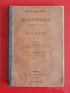 Antique 1880 copy of Macbeth by Shakespeare. Clarendon Press Series. - Picture 1 of 13