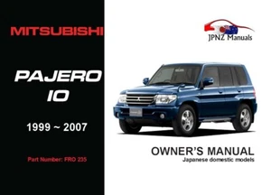 Mitsubishi – Pajero IO Owners User Manual In English | 1999 – 2007 Part N.o 235 - Picture 1 of 1