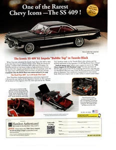 1961 CHEVROLET IMPALA SS 409 BUBBLE TOP ~ GREAT DIE-CAST AD - Picture 1 of 2