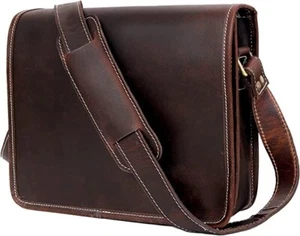iPad Tablet Hombres Cuero Genuino Pequeño Estuche Cartera Hombro Pasaporte Hombre Bolso - Imagen 1 de 7