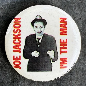Vintage 1983 JOE JACKSON licensed button 1.25" pin I'm The Man pinback badge - Picture 1 of 2