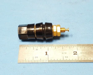 Abbatron HH Smith 257-103 Binding Post, Black, Insulated HexShaped - Picture 1 of 5