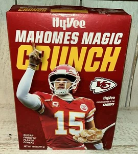 HyVee Patrick Mahomes Magic Crunch Cereal  Limited Edition K.C. Chiefs Unopened - Picture 1 of 6