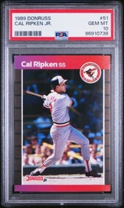 1989 Donruss #51 Cal Ripken Jr. Hof PSA 10 GEM MT - Bild 1 von 2
