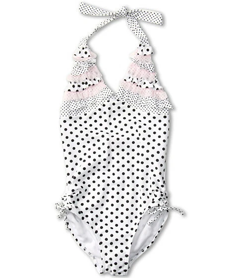 NUEVO $70 Traje de baño de una pieza a lunares Kate Mack para niñas, talla 7 años Foto 1 de 1