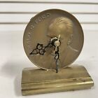 Vintage Gerald R. Ford Us Mint Treasury Bronze Medal Converted To Clock - Ln