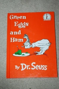 CHILDREN'S BOOK GREEN EGGS & HAM BY DR. SEUSS, BEGINNER BOOK RANDOM HOUSE - Imagen 1 de 10