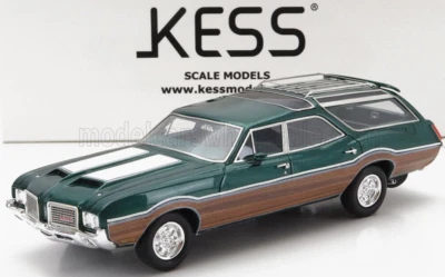 wonderful modelcar 1/43 OLDSMOBILE VISTA CRUISER 442 SW WAGON 1972 - GREEN+WOOD - Image 1 of 2