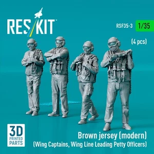 Brown jersey (modern) 4pcs 3D Printed Scale Figurines kit 1:35 ResKit RSF35-0003 - Picture 1 of 3