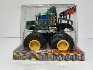 VINTAGE FRICTION POWERED 4x4 MONSTER TRUCK NOS NEW IN PACKAGE NEAT MUST SEE! - Picture 1 of 4