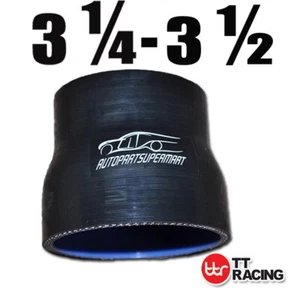 Silicone Straight Reducer Coupler Hose Black 83mm - 89mm 3.25" - 3.5" (4-ply) - Picture 1 of 7