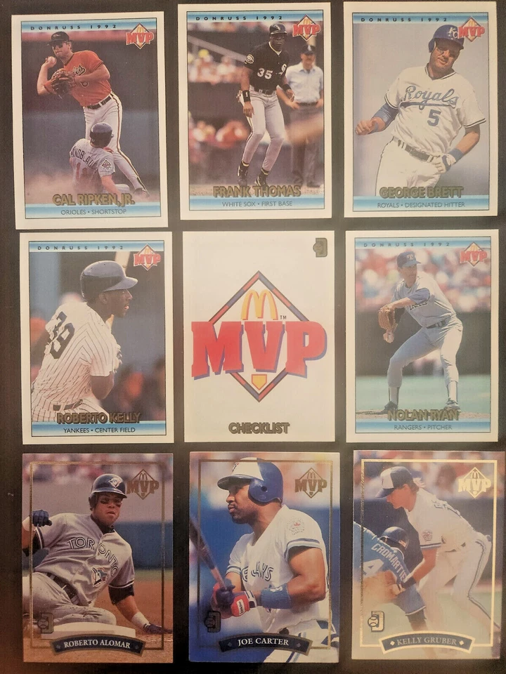 1992 Donruss McDonalds MVP Set & Singles *You Pick* - Image 1 of 1
