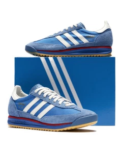 adidas Originals SL 72 RS Men's Size Shoes IG2132 Blue/Core White/Better Scarlet - Picture 1 of 5
