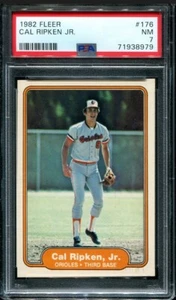 PSA 7 NR MINT 1982 FLEER CAL RIPKEN JR. #176 ORIOLES ROOKIE RC HOF 38979 SD259 - Bild 1 von 1