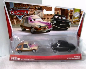 Disney Pixar Cars Tubbs Pacer con spray de pintura Tolga Trunkov Diecast Limons 2012 - Imagen 1 de 6