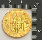 Medaille 1968 - Gutenberg Johann 500. Todestag Wappen Pilger - Gold  900  13,94g
