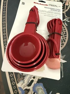 Kitchenaid Red New Style Measuring Cups/spoons Set - Picture 1 of 6