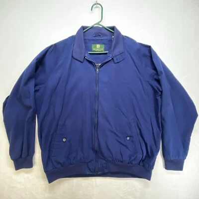 NORDSTROM Vtg Blue Herrington Jacket Mens L Tall Classic Blue Grandpa Bomber - Image 1 of 4