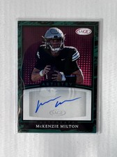 McKenzie Milton 2022 SAGE Artistry Auto Rookie Autograph RC Green Parallel