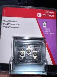 Utilitech #0063548 Wired Doorbell Transformer 120 VAC input/8 VAC Output - Picture 1 of 2