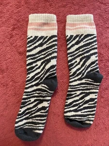 Zara Kids Girl Zebra Print Socks - Picture 1 of 3