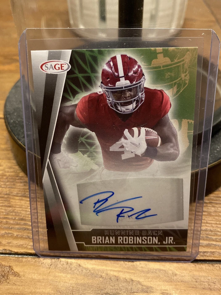 2022 SAGE High Series Auto Red Brian Robinson Jr #A-BRJ Rookie Auto RC - Image 1 of 1