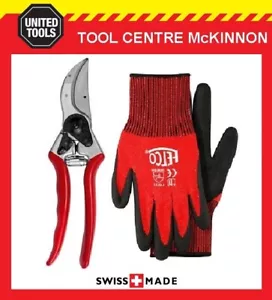 FELCO 2 CLASSIC SWISS MADE ONE-HAND PRUNING SHEAR / SECATEURS + BONUS GLOVES - Picture 1 of 6